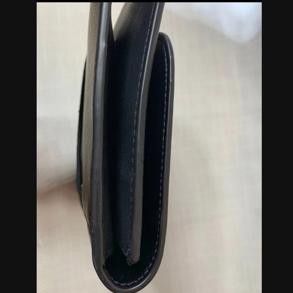 Zara Black and Gold Envelope Clutch Leather - Picture 8 of 10